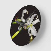 アイルランドデザイン – ブラス・アンド・フラワーコレクション ラウンド壁時計 (傾斜)