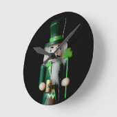 アイルランドナツクラッカー ラウンド壁時計 (傾斜)