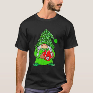アイルランドナース格言ハート聴診器St patricksM Tシャツ