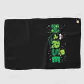 アイルランドナース聴診器スクラブSt patricks dayヌース ゴルフタオル (横)