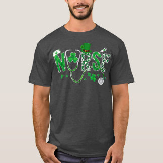 アイルランドナースSt patricks dayシャムロックスタトコーペW Tシャツ