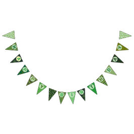 アイルランドハッピーバースデーバナー バンティングフラッグ