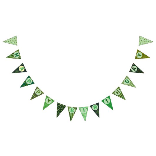 アイルランドハッピーバースデーバナー バンティングフラッグ (全)