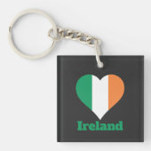 アイルランドハート国旗 キーホルダー (正面)