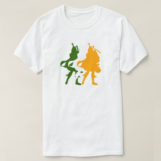 アイルランドバグピパー Tシャツ (デザイン正面)