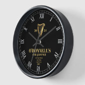 アイルランドバー パーソナライズされた 壁時計 (傾斜)