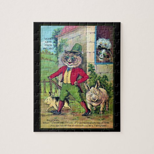 アイルランドパズルのLouis Wain Cats ジグソーパズル (縦)