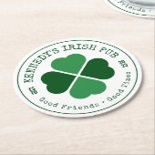 アイルランドパブグッドフレンドグッドタイムズ ラウンドペーパーコースター (アングル)