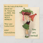 アイルランドパーティーの招待状 招待状 (正面/裏面)