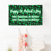アイルランドパーティーシャムロッククローバーモダンSt patricks day 横断幕 (インサイチュ)