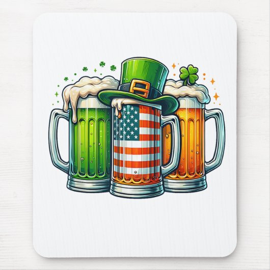 アイルランドビール アイルランド セントパトリックデーパーティー マウスパッド (正面)