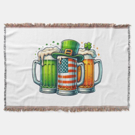 アイルランドビール アイルランド セントパトリックデービールパーティー スローブランケット (正面)