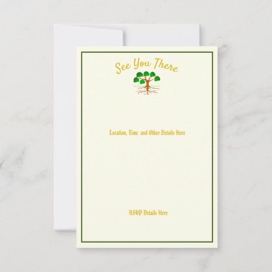 アイルランドファミリー懇親会任意名日付緑 セーブザデート (裏面)