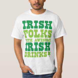 アイルランドフォークとアイ素晴らしルランド飲料 Tシャツ