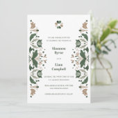 アイルランドフォークアートシャームロックセ結婚ルト 招待状 (スタンド正面)