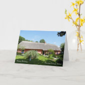 アイルランドフォークコテージ誕生日カード カード (黄色い花)