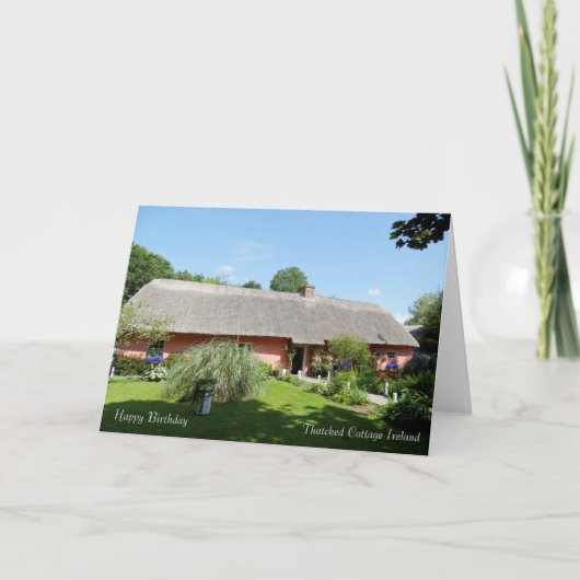 アイルランドフォークコテージ誕生日カード カード (正面)