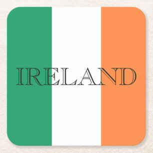 アイルランドフラグアイルランドコースタン スクエアペーパーコースター