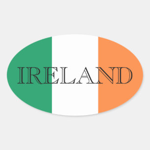 アイルランドフラグアイルランドstkcn 楕円形シール