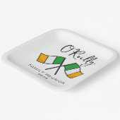 アイルランドフラッグファミリー懇親会 ペーパープレート (傾斜あり)