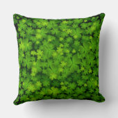 アイルランドプライドカスタマイズ可能な緑のシャムロック クッション (裏面)