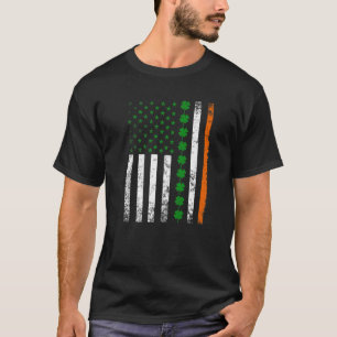 アイルランドプライドヴィンテージ米国国旗St patricks day Tシャツ