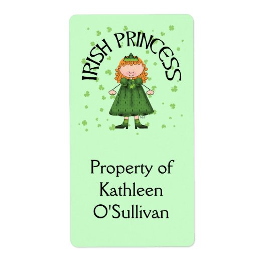 アイルランドプリンセスレッドヘッド ラベル (正面)