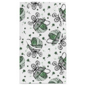 アイルランドベビーキャリッジセントパトリックの日ベビーシャワー スモールペーパーバッグ (裏面)