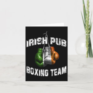 アイルランドボクシングおもしろいアイルランド国旗 – Irish Pub カード