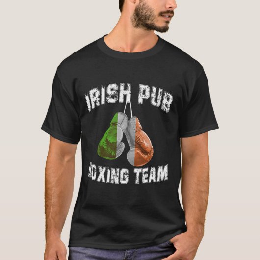 アイルランドボクシングおもしろいアイルランド国旗 – Irish Pub Tシャツ (正面)