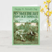 アイルランドミュージックアルバムホリデーグリーティングカード カード (黄色い花)