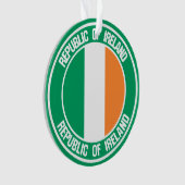 アイルランドラウンドエンブレム オーナメント (正面)