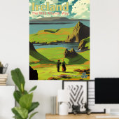 アイルランドヴィンテージアイルランド旅行広告 ポスター (ホームオフィス)
