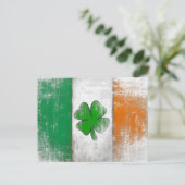 アイルランドヴィンテージ国旗つきポストカード ポストカード (スタンド正面)