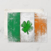 アイルランドヴィンテージ国旗つきポストカード ポストカード (正面/裏面)