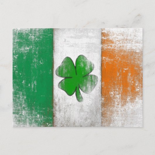 アイルランドヴィンテージ国旗つきポストカード ポストカード (正面)