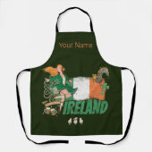 アイルランドヴィンテージ国旗セントパトリックの日レトロ エプロン (正面)