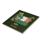 アイルランドヴィンテージ国旗セントパトリックの日レトロ タイル (側面)