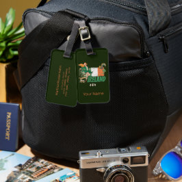 アイルランドヴィンテージ国旗セントパトリックの日レトロ ラゲッジタグ