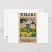 アイルランドヴィンテージ旅行 ポストカード (正面/裏面)