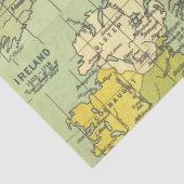 アイルランドヴィンテージ1603-1714デコページの地図 薄葉紙 (詳細)