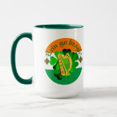 アイルランド万歳/Erin go bragh/ハープ/旗 マグカップ (左)