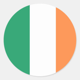 アイルランド三色国旗の愛国心のある聖パトリックの日 ラウンドシール