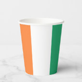 アイルランド三色国旗の愛国心のある聖パトリックの日 紙コップ (裏面)