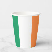 アイルランド三色国旗の愛国心のある聖パトリックの日 紙コップ (正面)