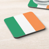 アイルランド三色国旗の愛国心モダン コースター (左側)