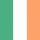 アイルランド三色旗愛国聖パトリックの日 シール (正面)