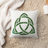 アイルランド三連青枕 クッション (ブランケット)