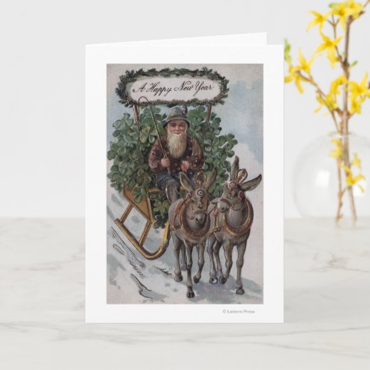 アイルランド人がシャムロックのスレッドを運転する カード (黄色い花)