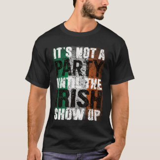 アイルランド人が来るまでパーティーじゃない 面白いヴィンテージ Tシャツ